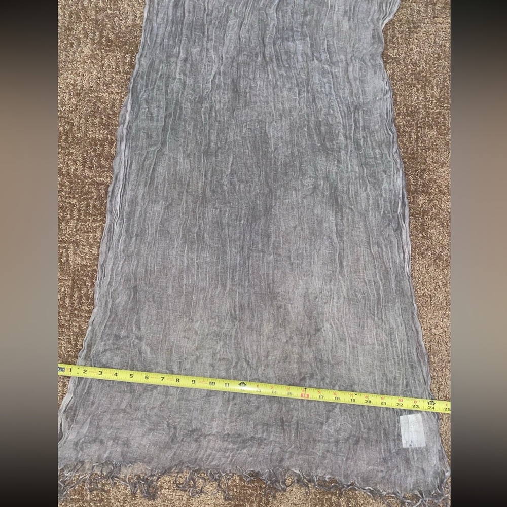 Made in Japan linen scarf (grey) - Picture 2 of 4